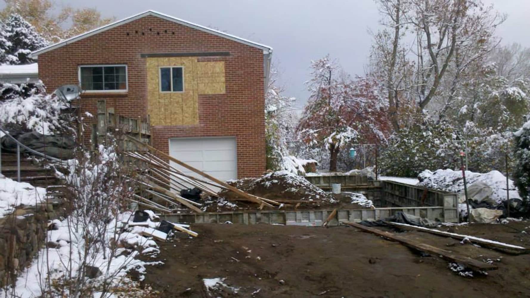 Master suite and garage addition 