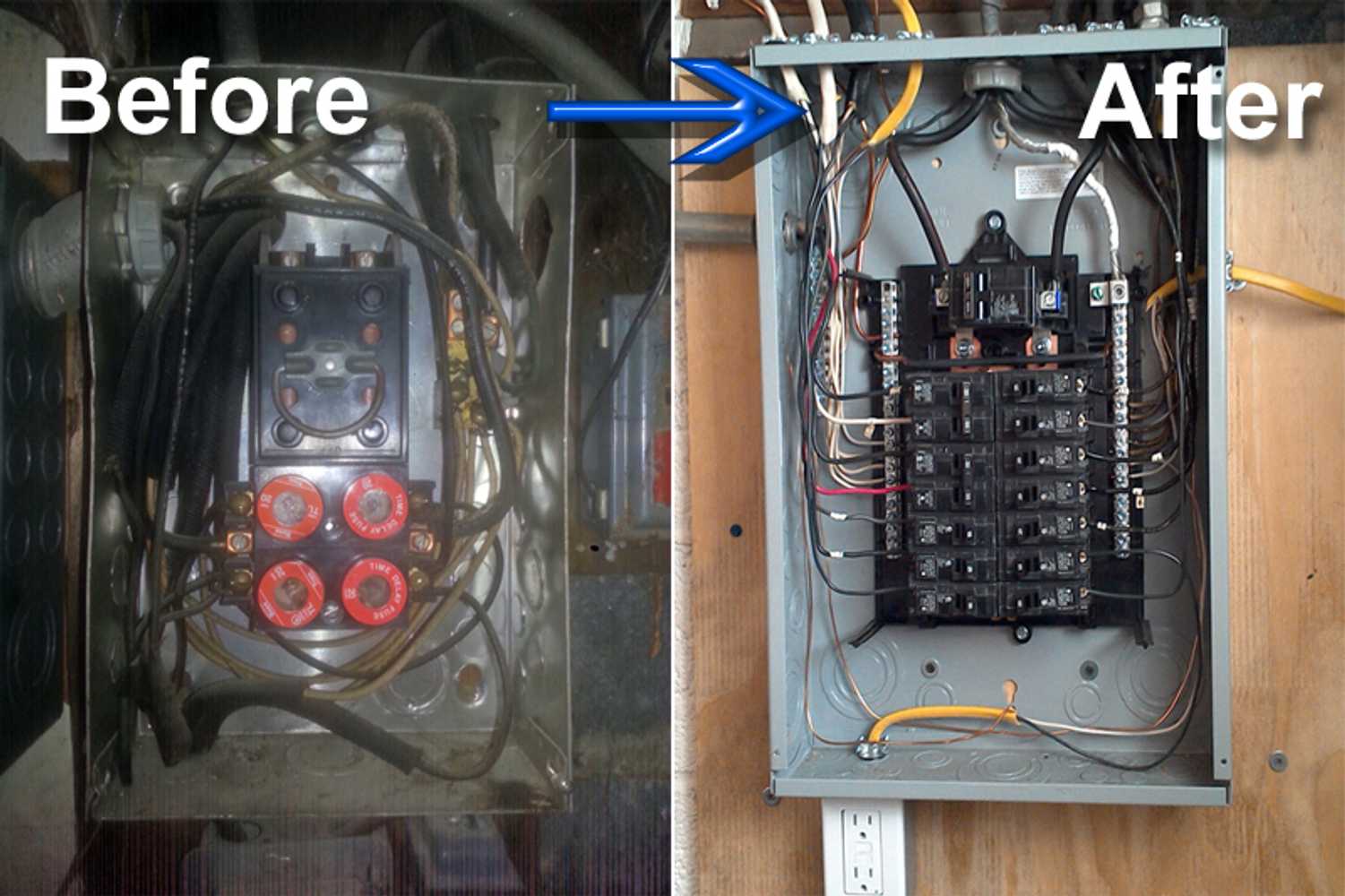 Upgrade outdated, dangerous panel box