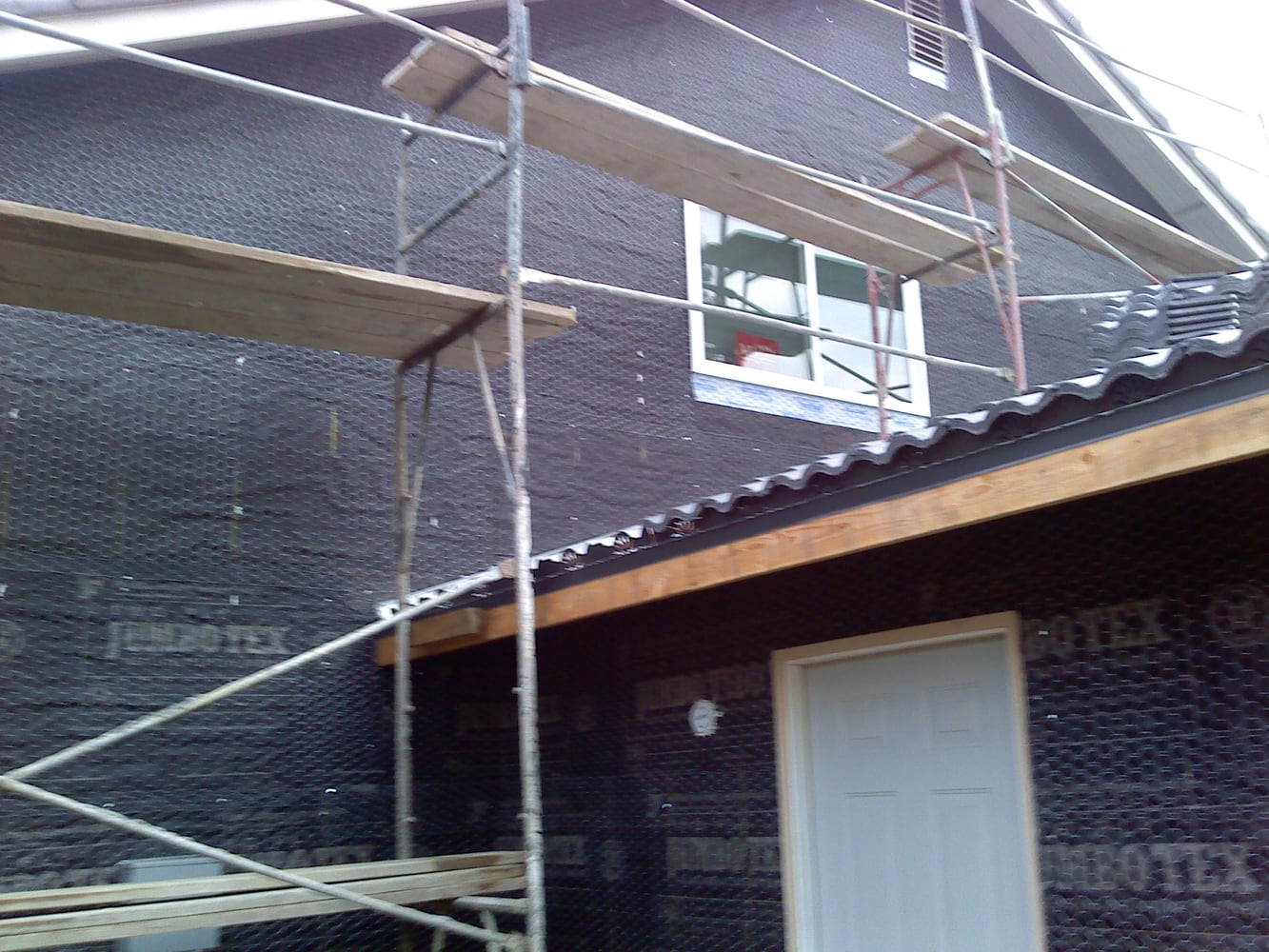 acrylic with sand finish