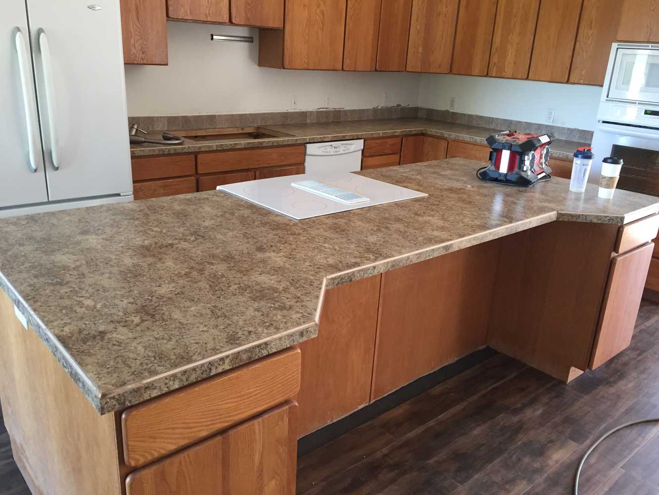 Custom floors and kitchen upgrades