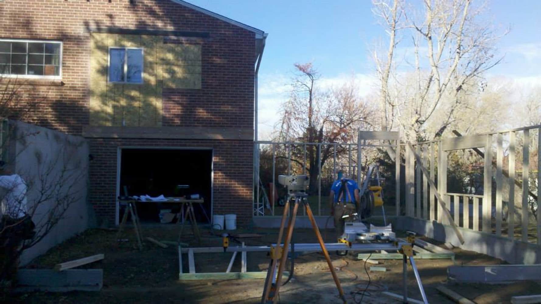 Master suite and garage addition 