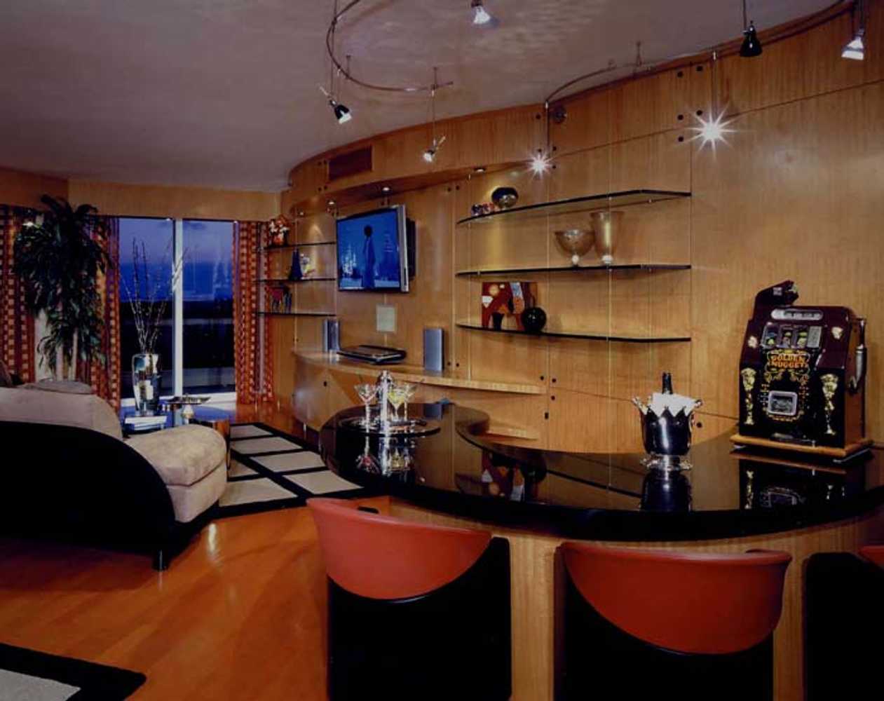 wall unit, contemporary