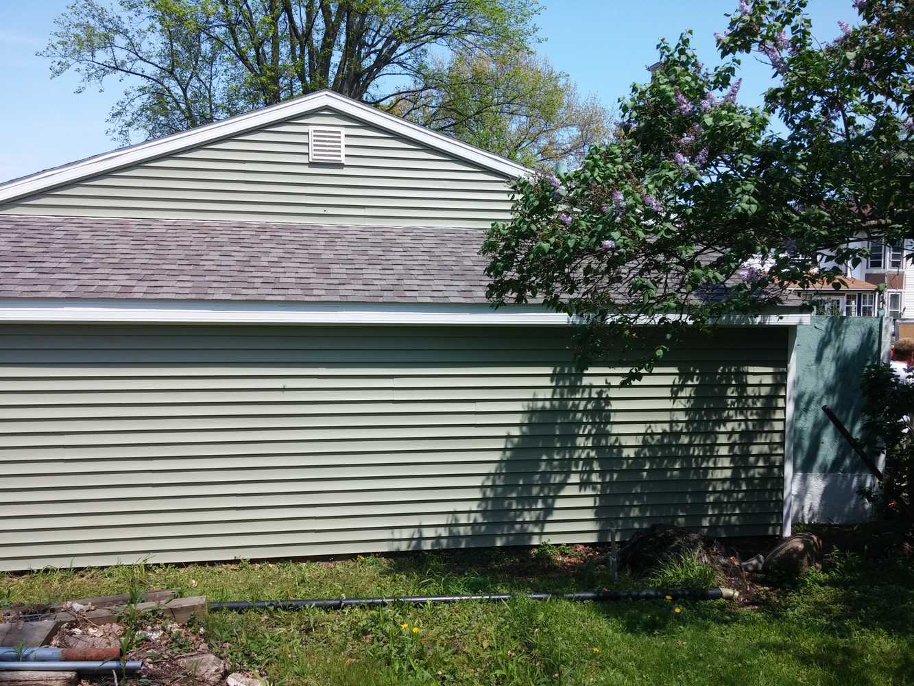 Garage Wall and Roof Repair