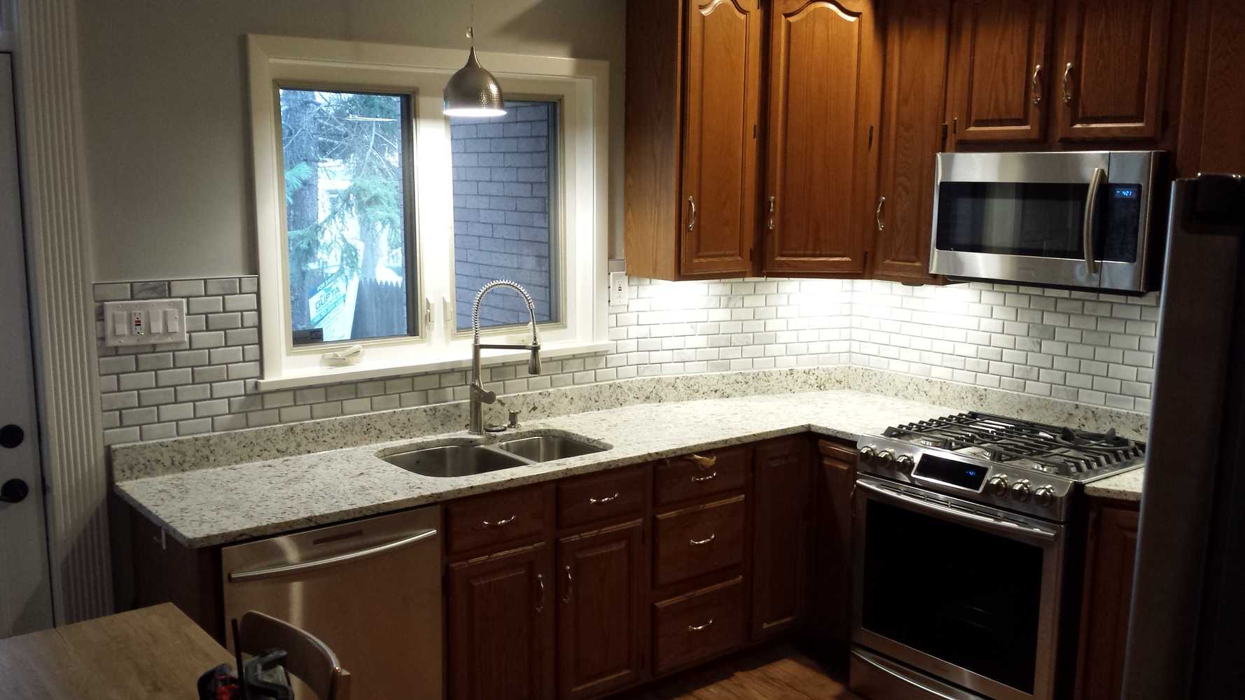 Custom tile backsplash installations