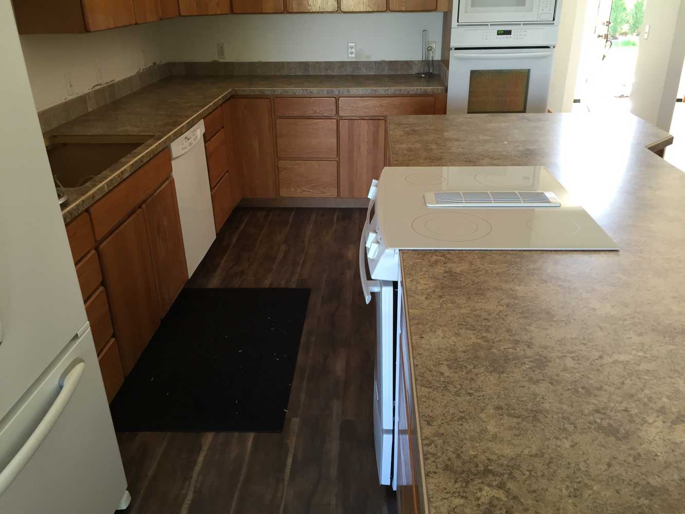 Custom floors and kitchen upgrades