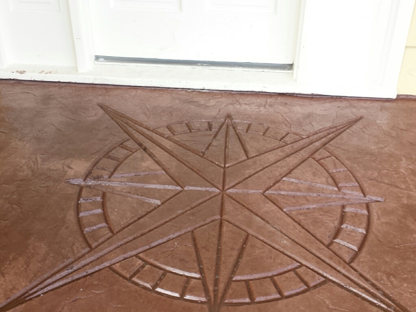 CONCRETE STAMPED STEPS