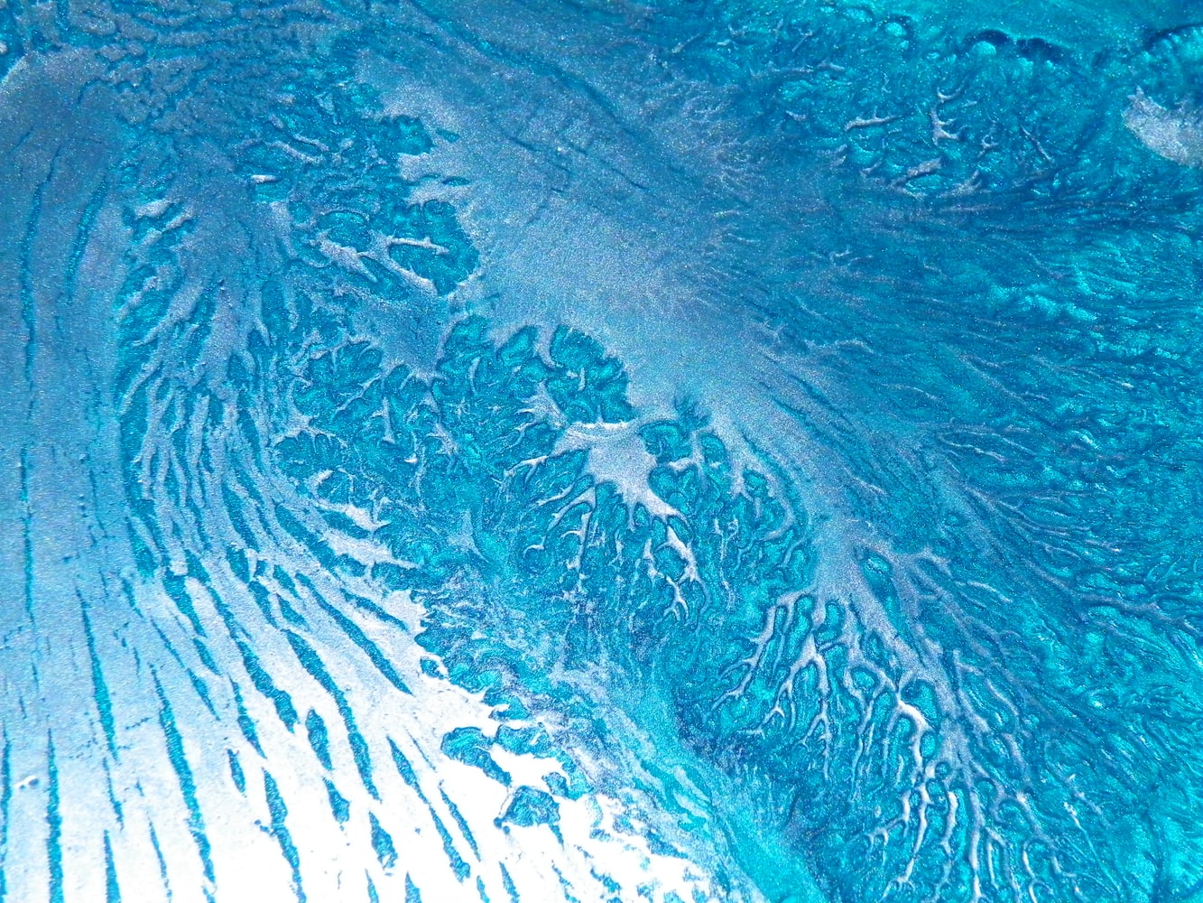 Metal illusion Epoxy Floors and Concrete Countertops