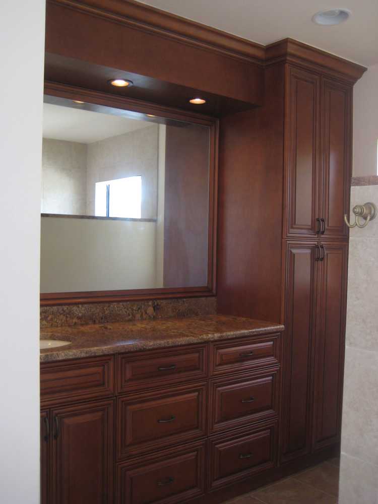 Master vanity before & after