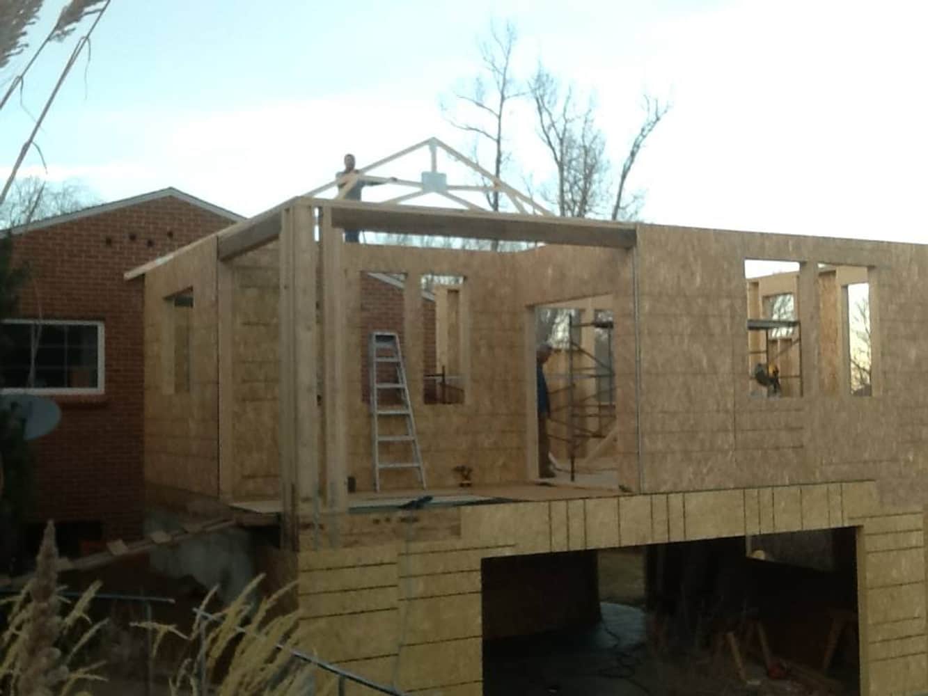 Master suite and garage addition 