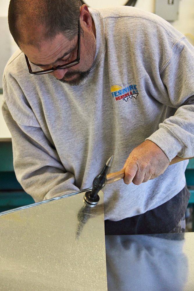 At the shop with Lou Fesmire