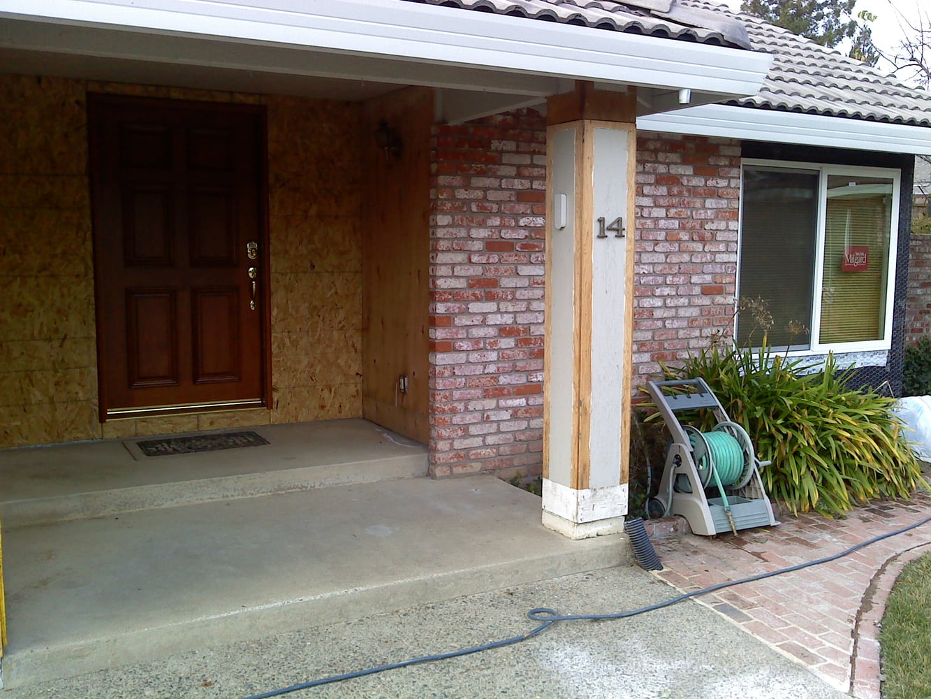 acrylic with sand finish