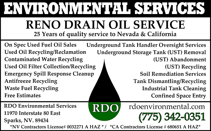 Reno Drain Oil Service