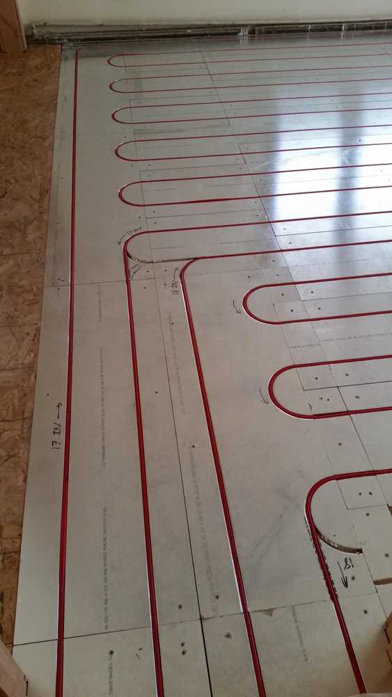 Radiant in-floor conversion (Thermalboard Installation)
