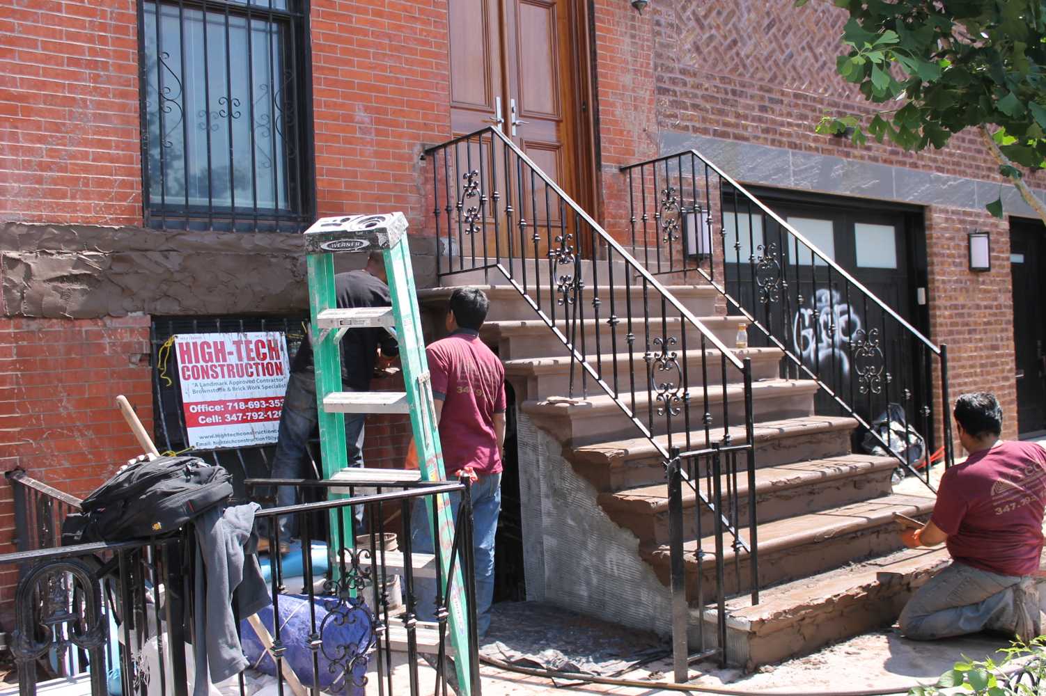 Projects by High Tech Construction Co.- Brownstone Facade Restoration Specialist