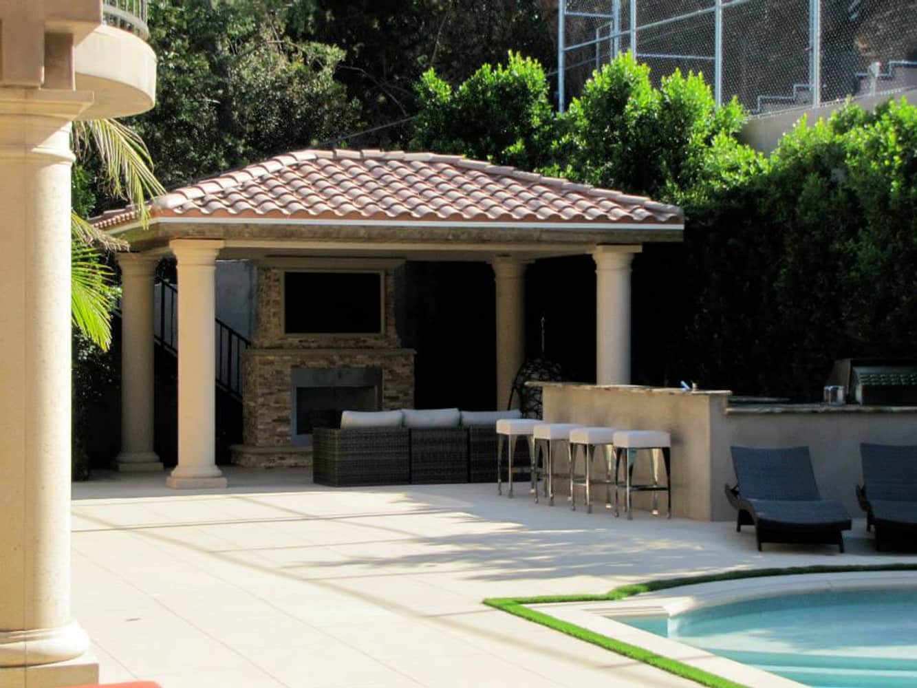 Davids Pool and BBQ Area