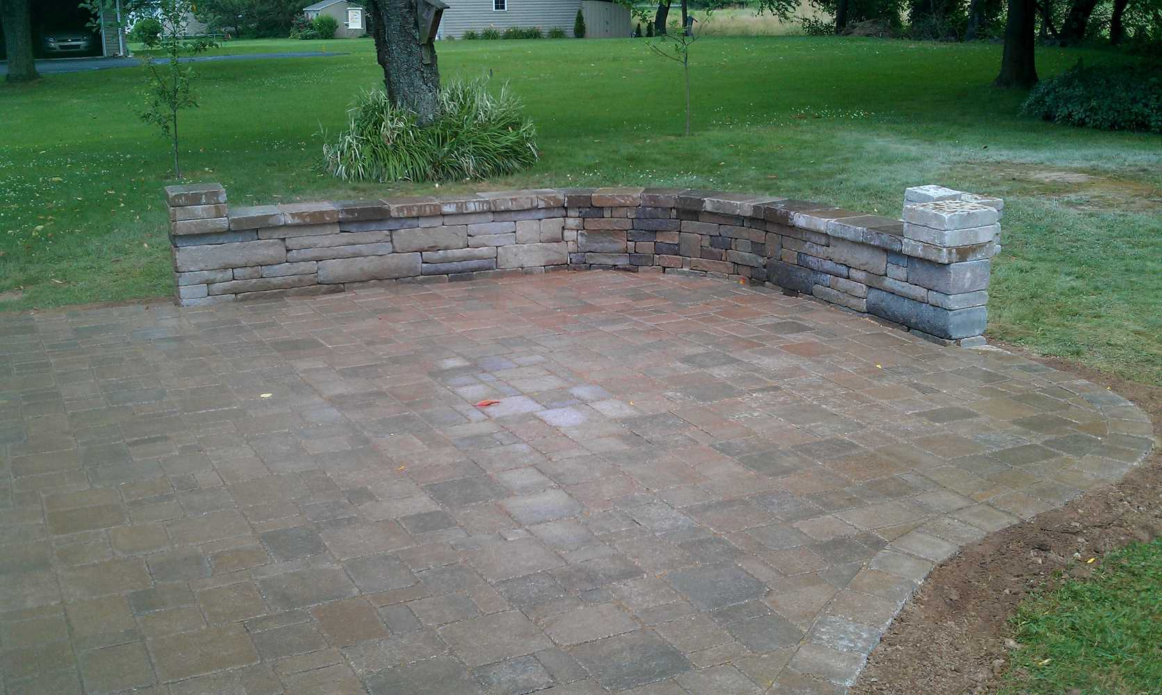 Patio and Wall