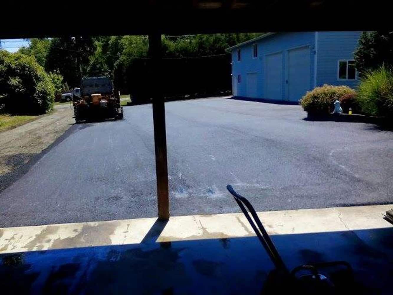 Before and after from champion paving llc