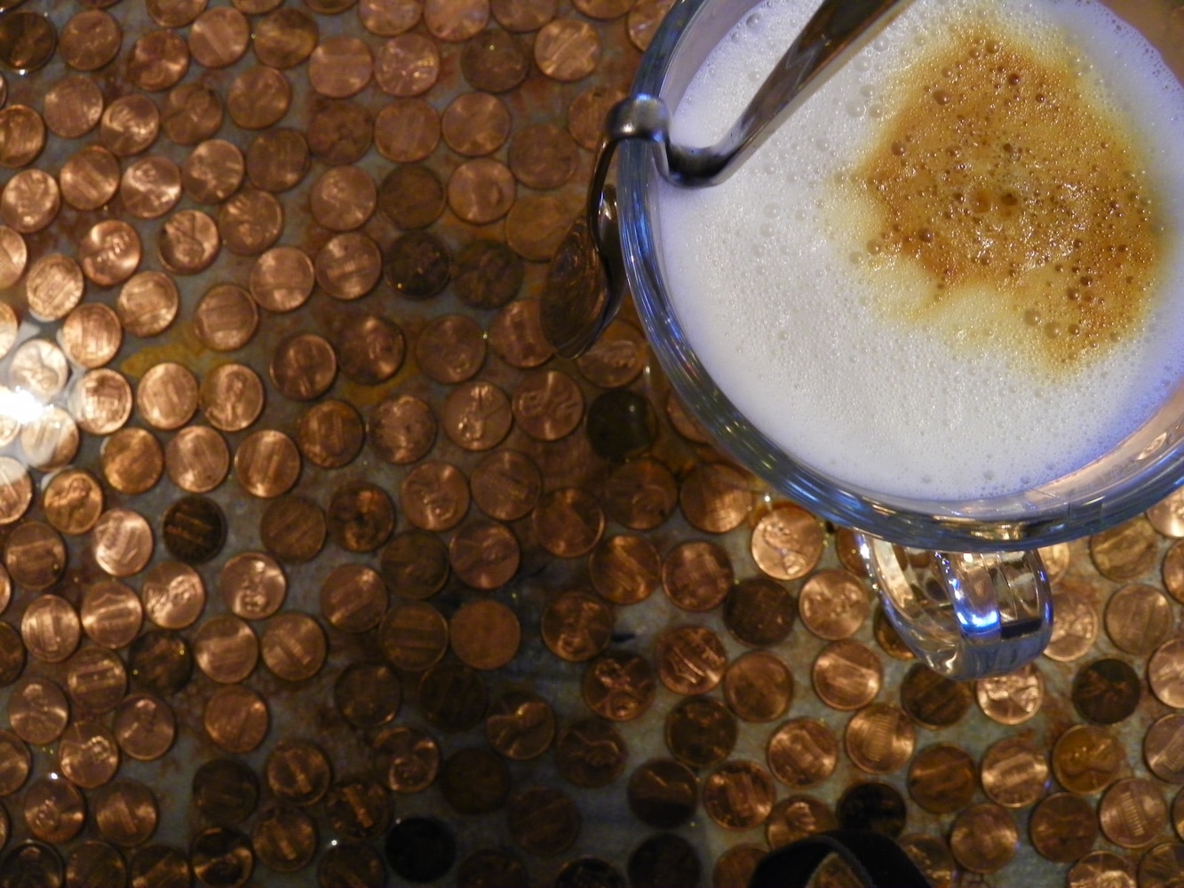 Metal illusion Epoxy Floors and Concrete Countertops