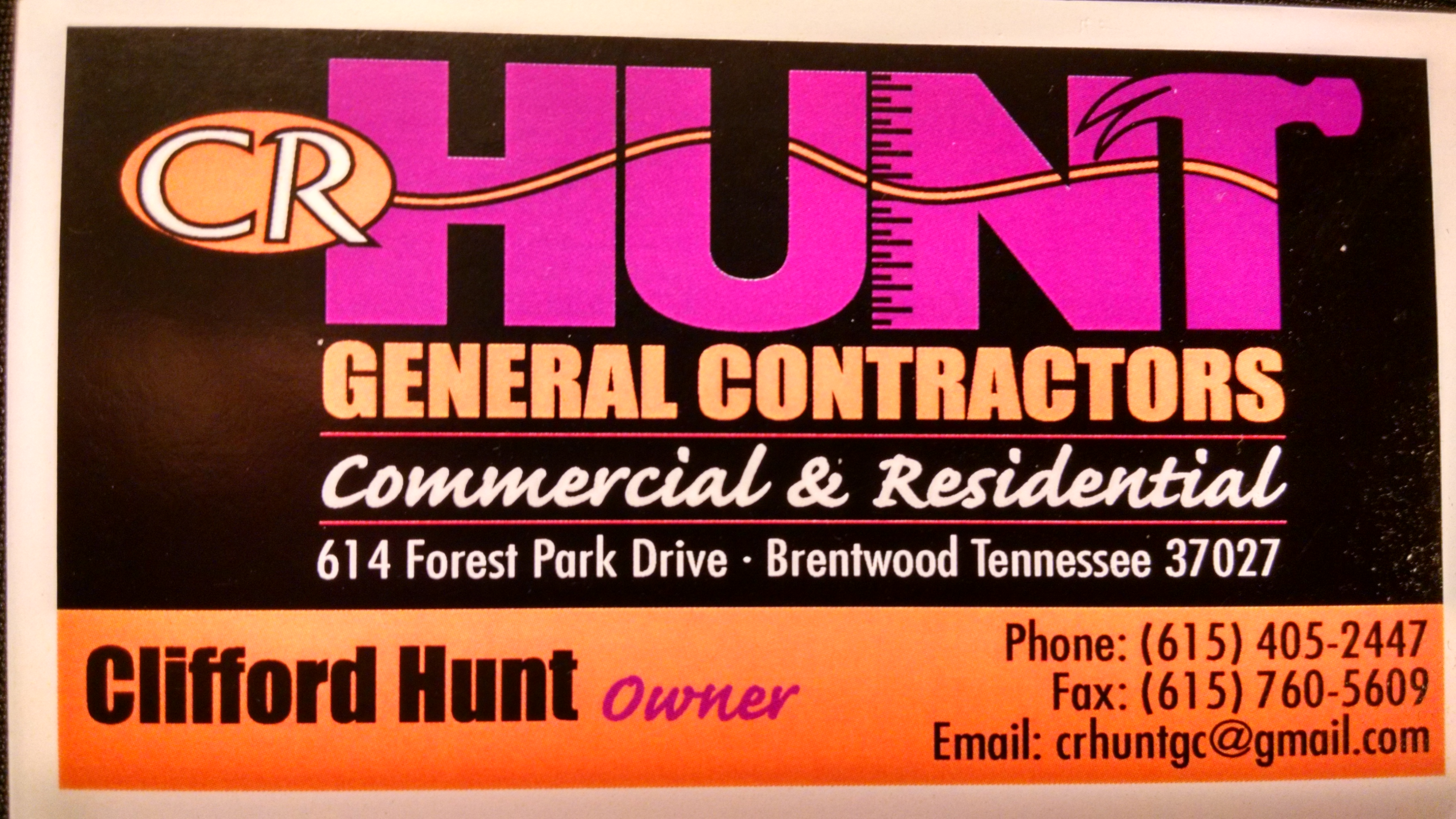 Cr Hunt General Contractor