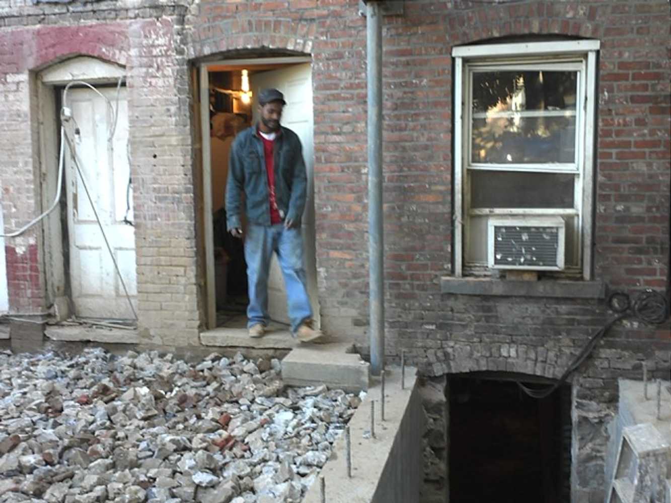 Brooklyn Bedford Stuyvesant Brownstone 2' basement dig-out, stair case dig-out, and 120 sq ft steel extension