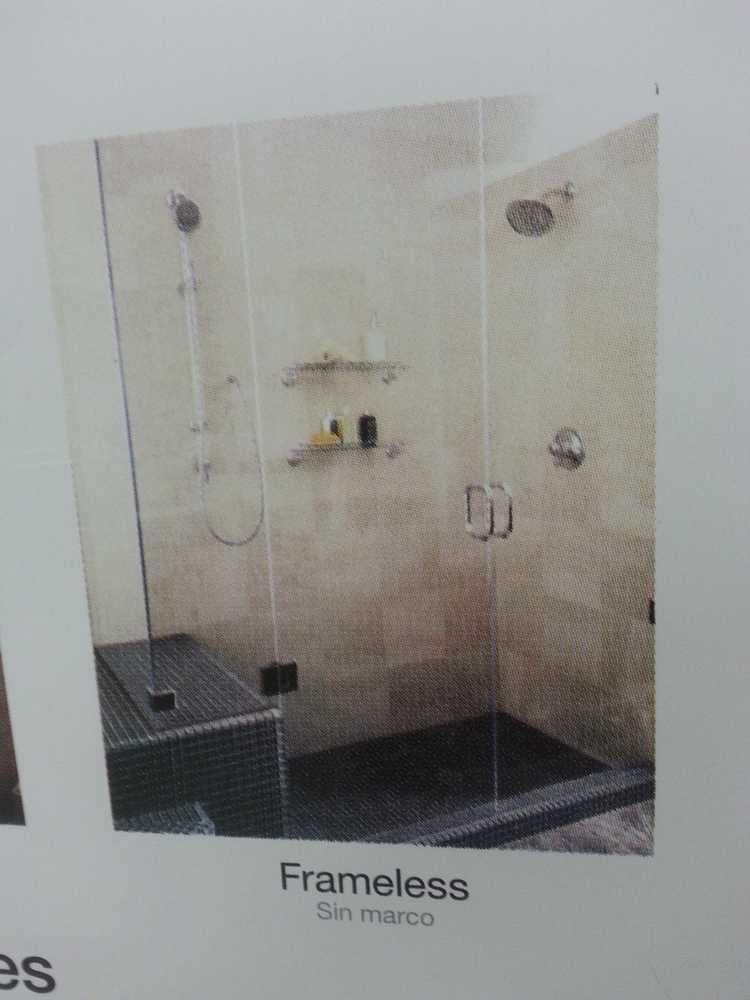 Custom built tiled showers