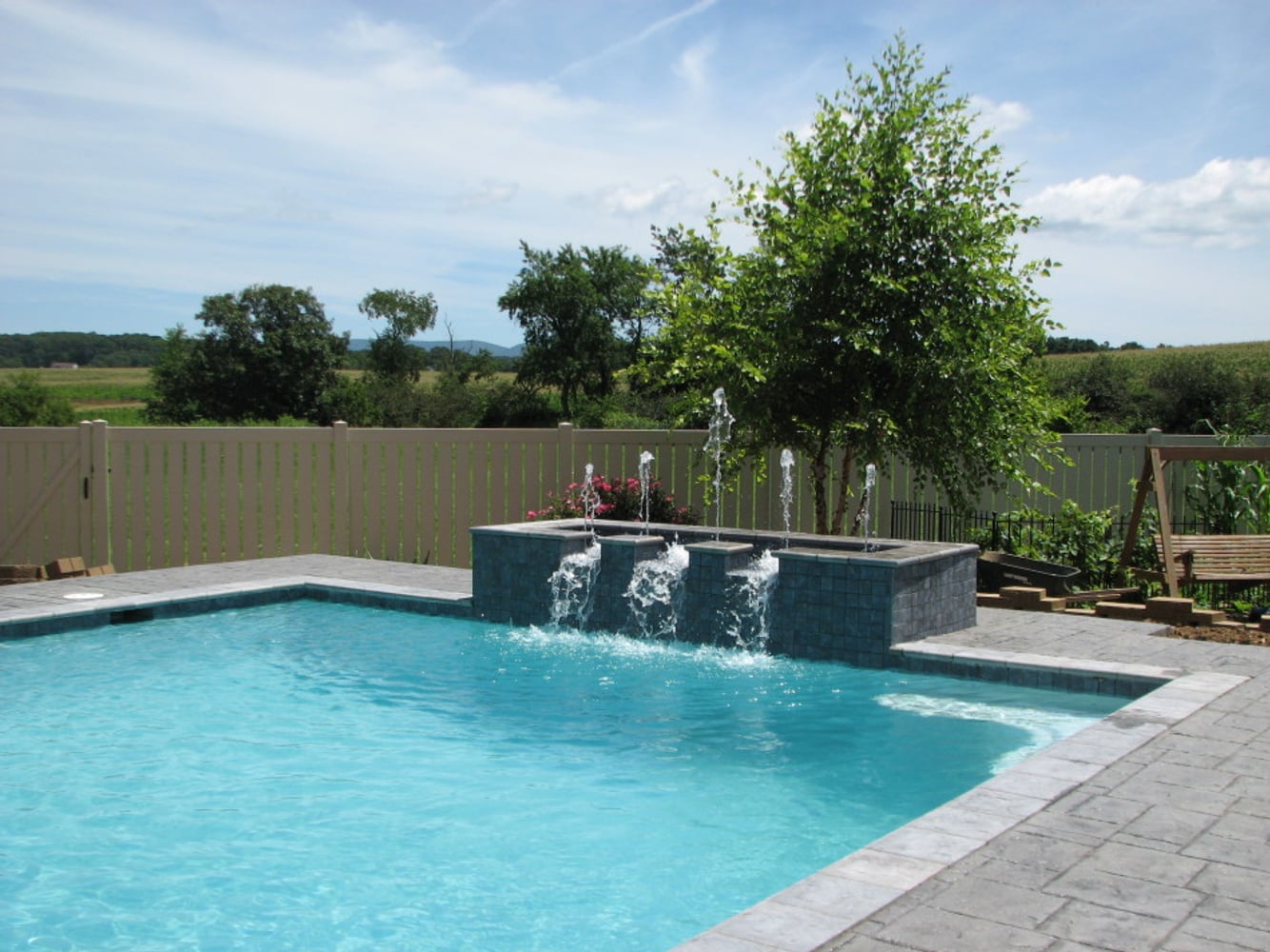 Infinity Edge swimming pool Charlottesville