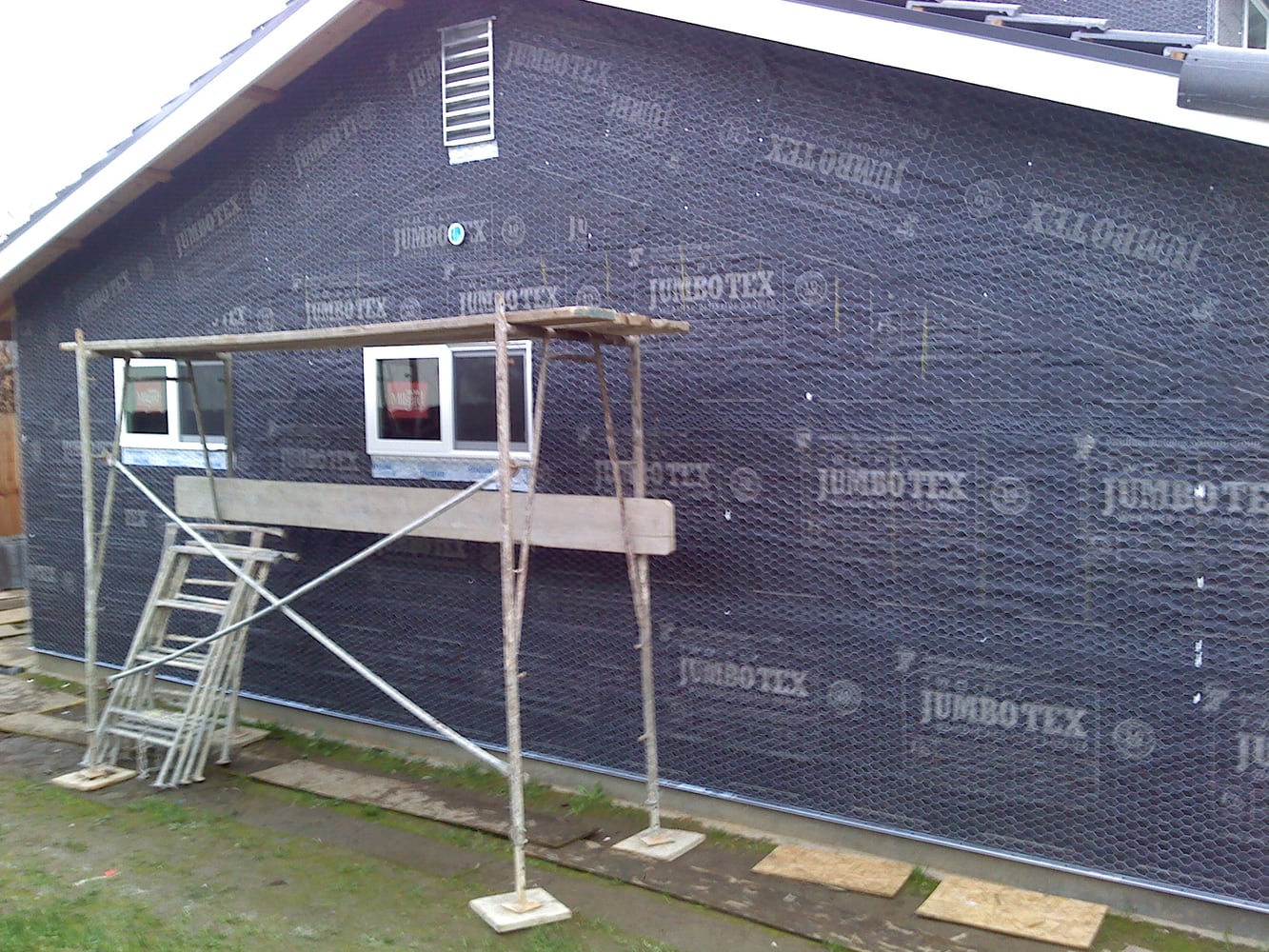 acrylic with sand finish