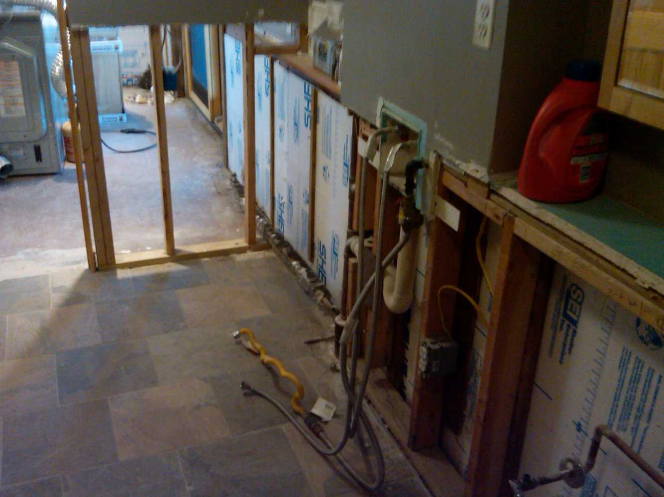 lower level dwelling complete restoration....flood damaged