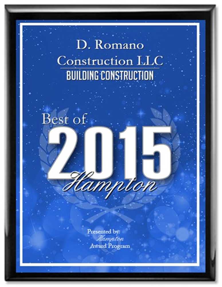 Best of 2015, Hampton N.J. (Building Construction) 
