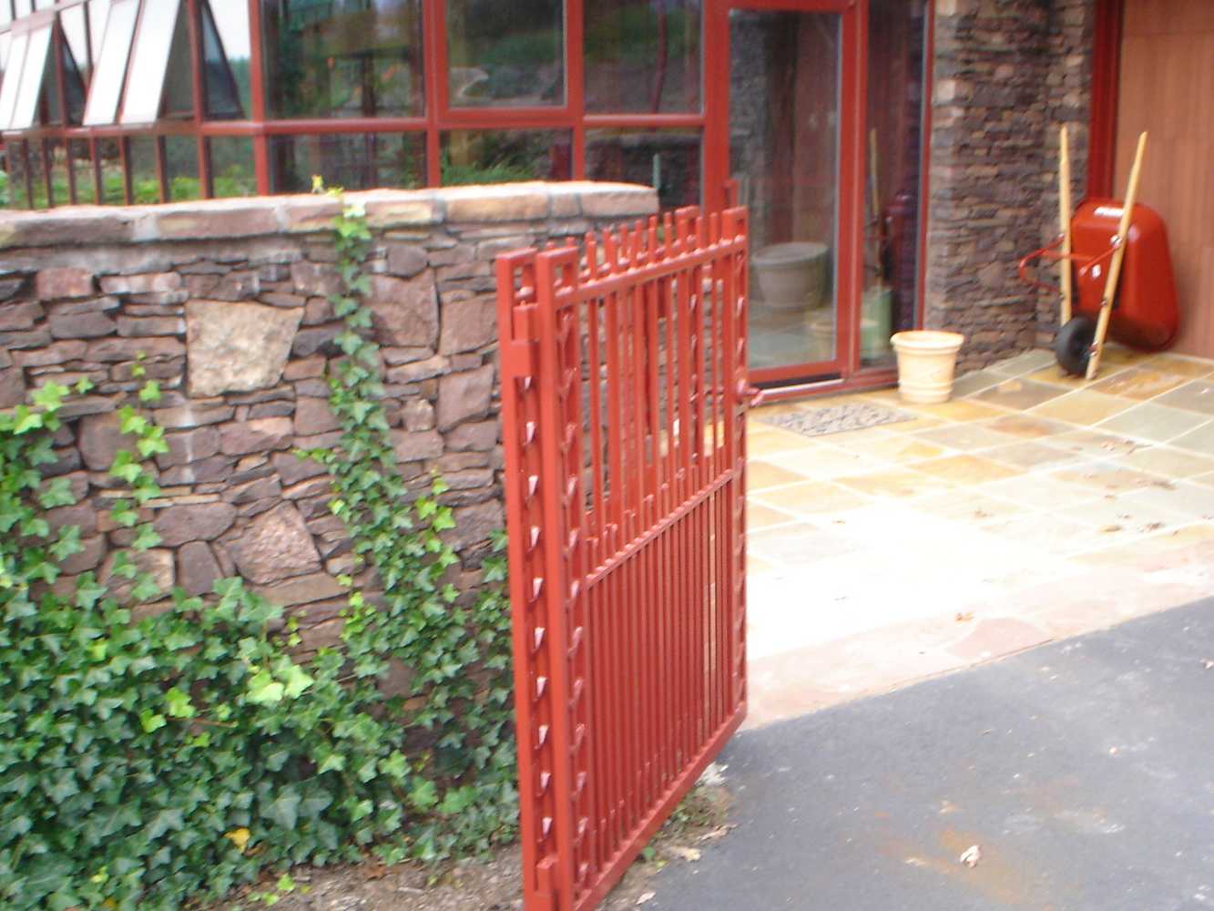 Frank Lloyd Wright inspired gates 