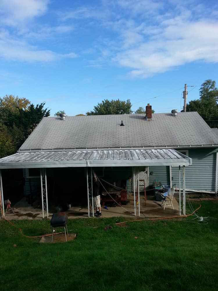 A covered patio we built.