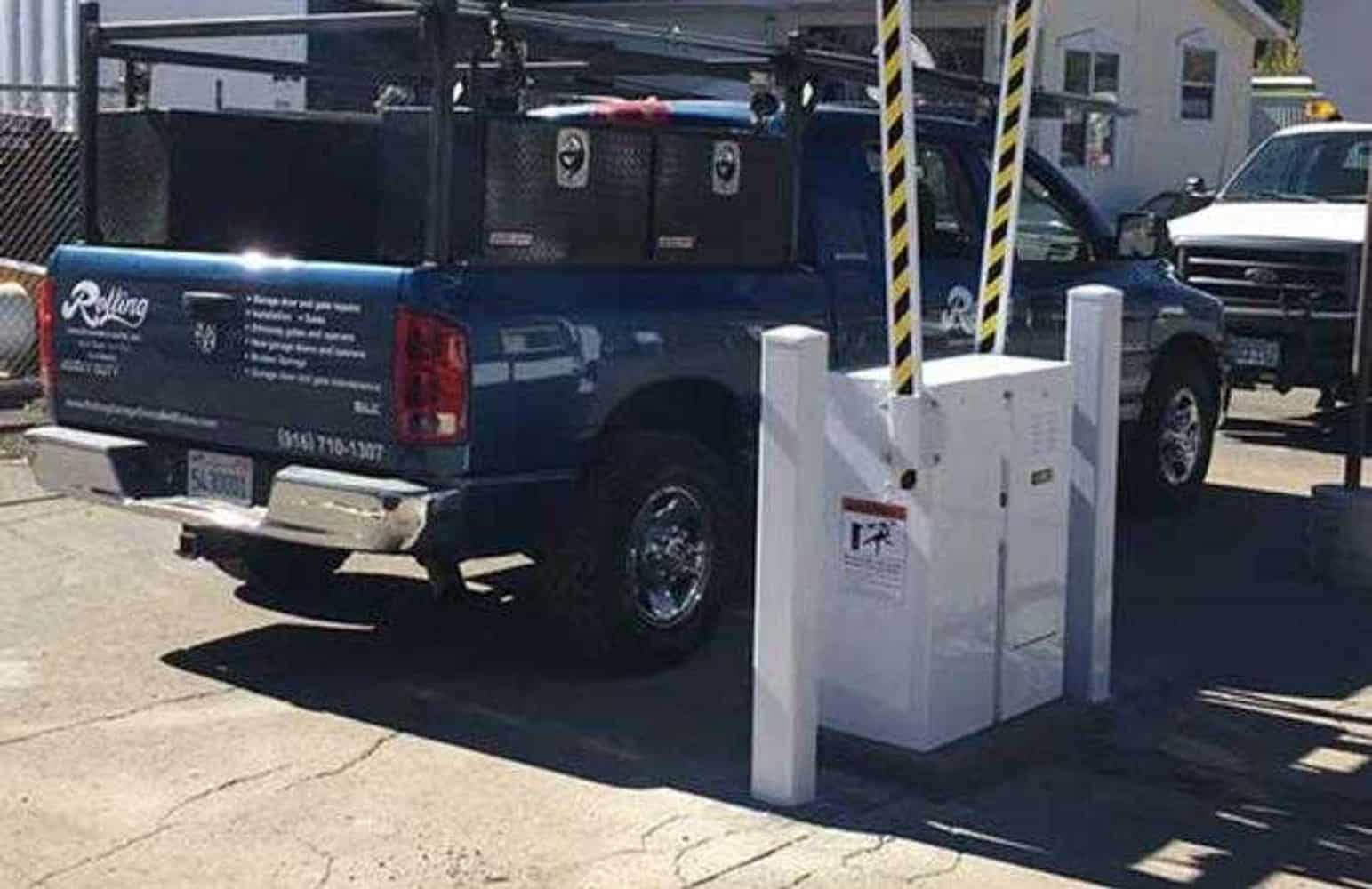 Custom Security Gate with Control System and Vehicle Barriers