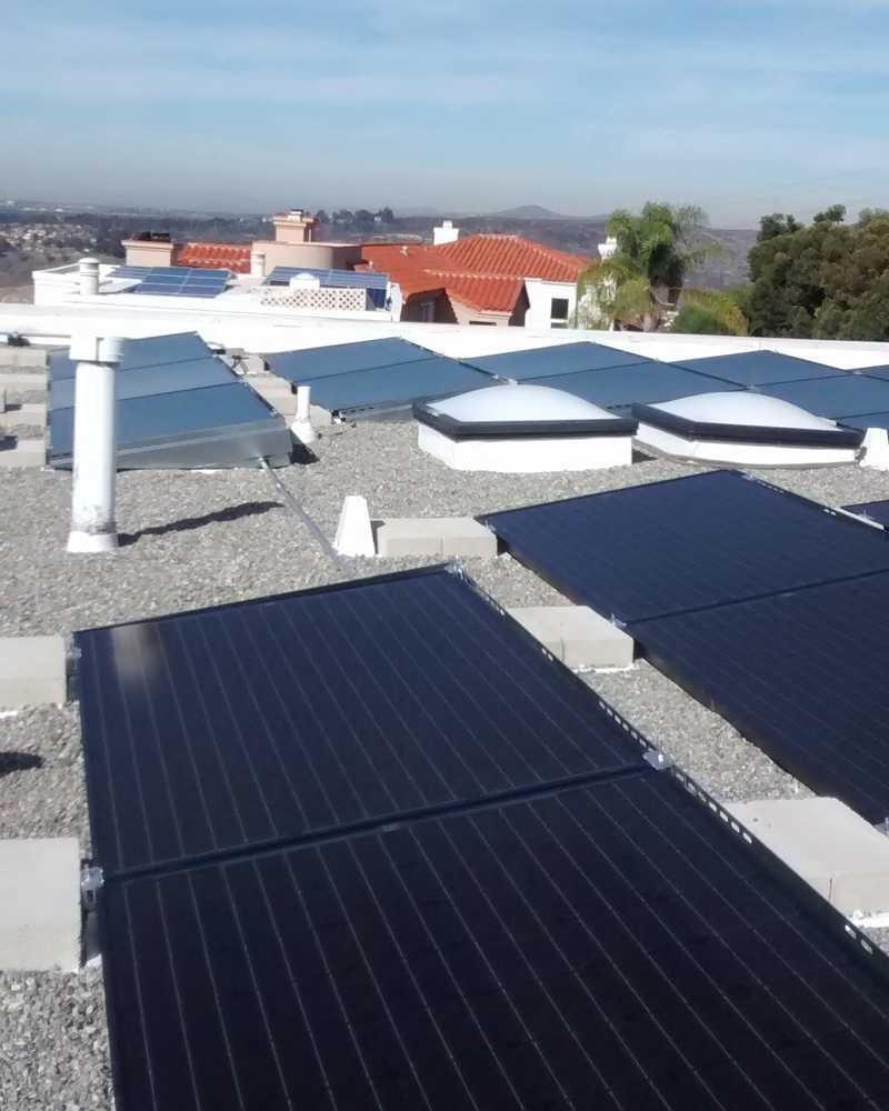 San Diego, CA (Del Cerro) - 7.56 kW Ballasted System on Flat Residential Roof