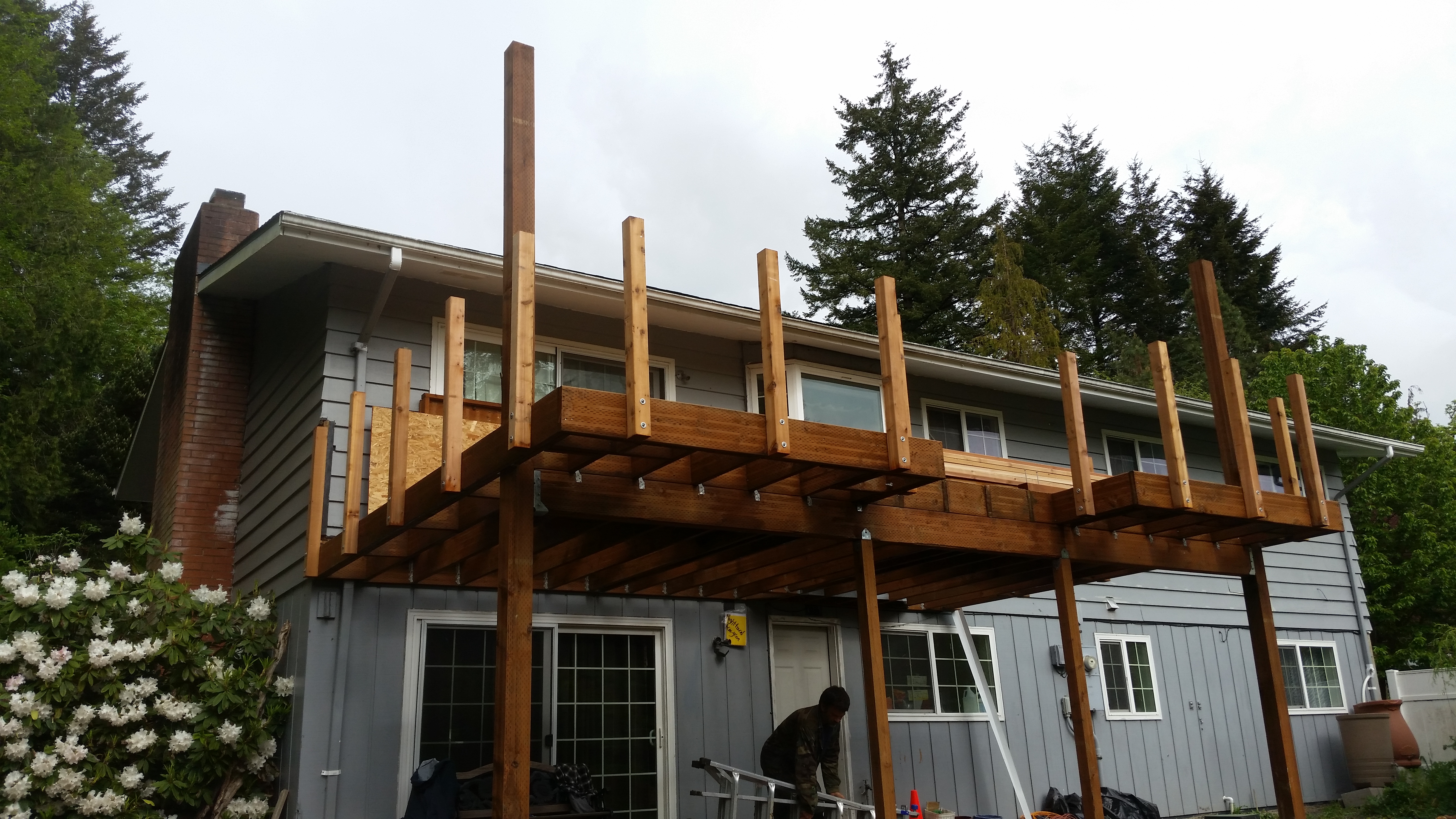 2nd Story Deck & Cover Progression pictures