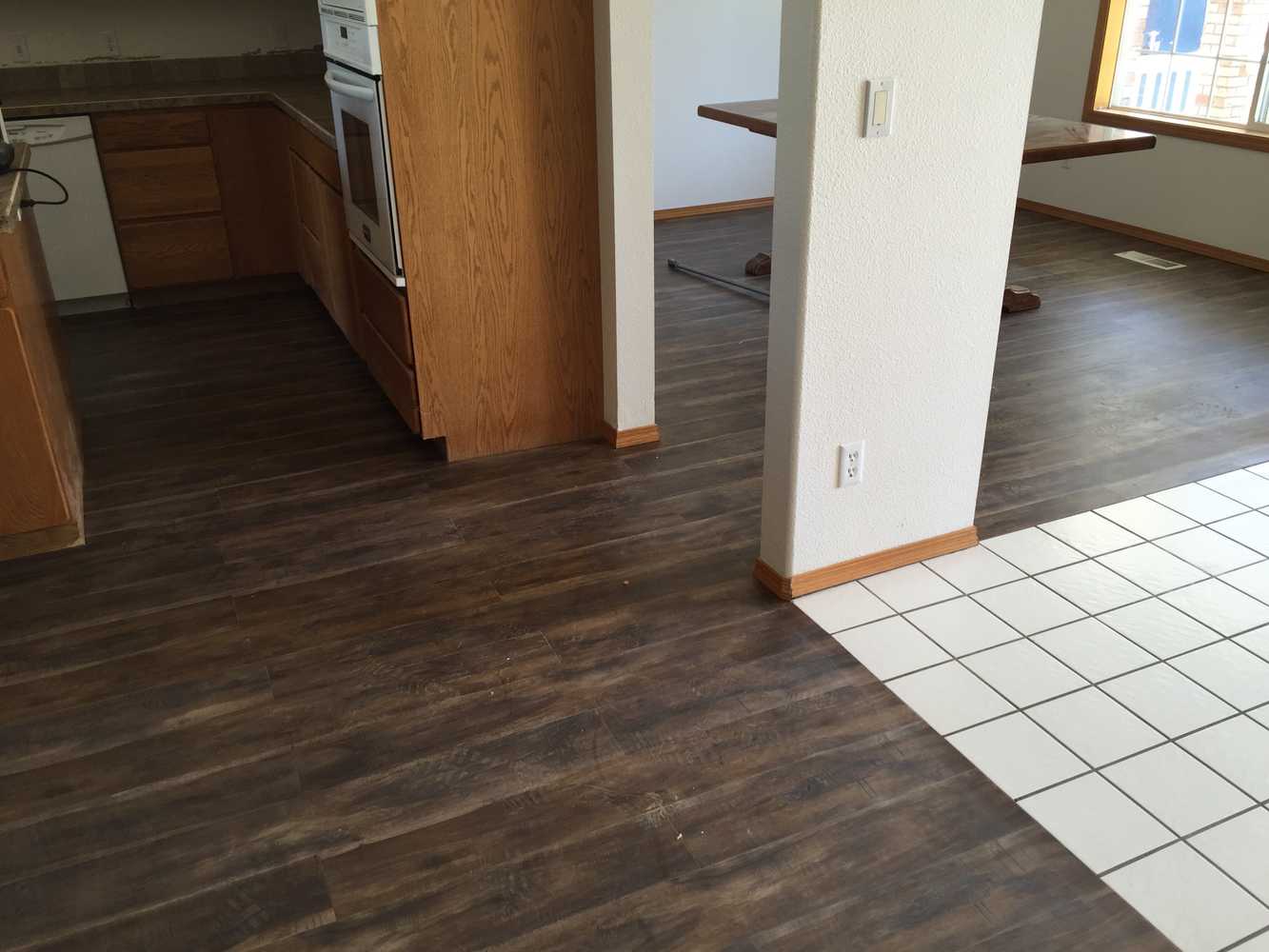 Custom floors and kitchen upgrades