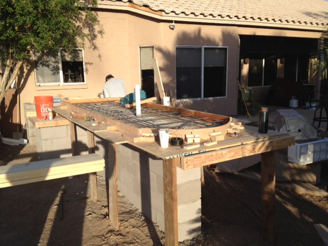 Custom Barbeque Area