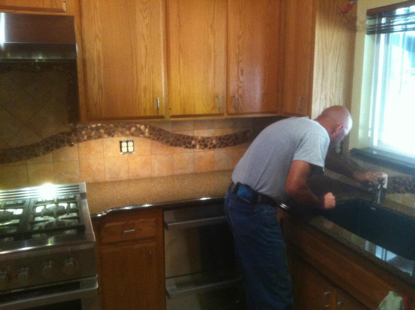 Viatera counter tops and tile backsplash