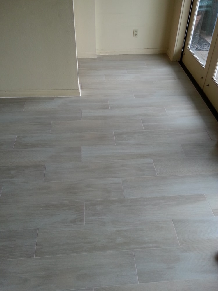 Porcelain wood plank