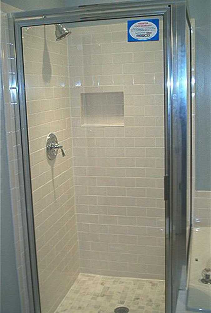 B R B Home Maintenance Shower Door Installation Photos (Before and After)