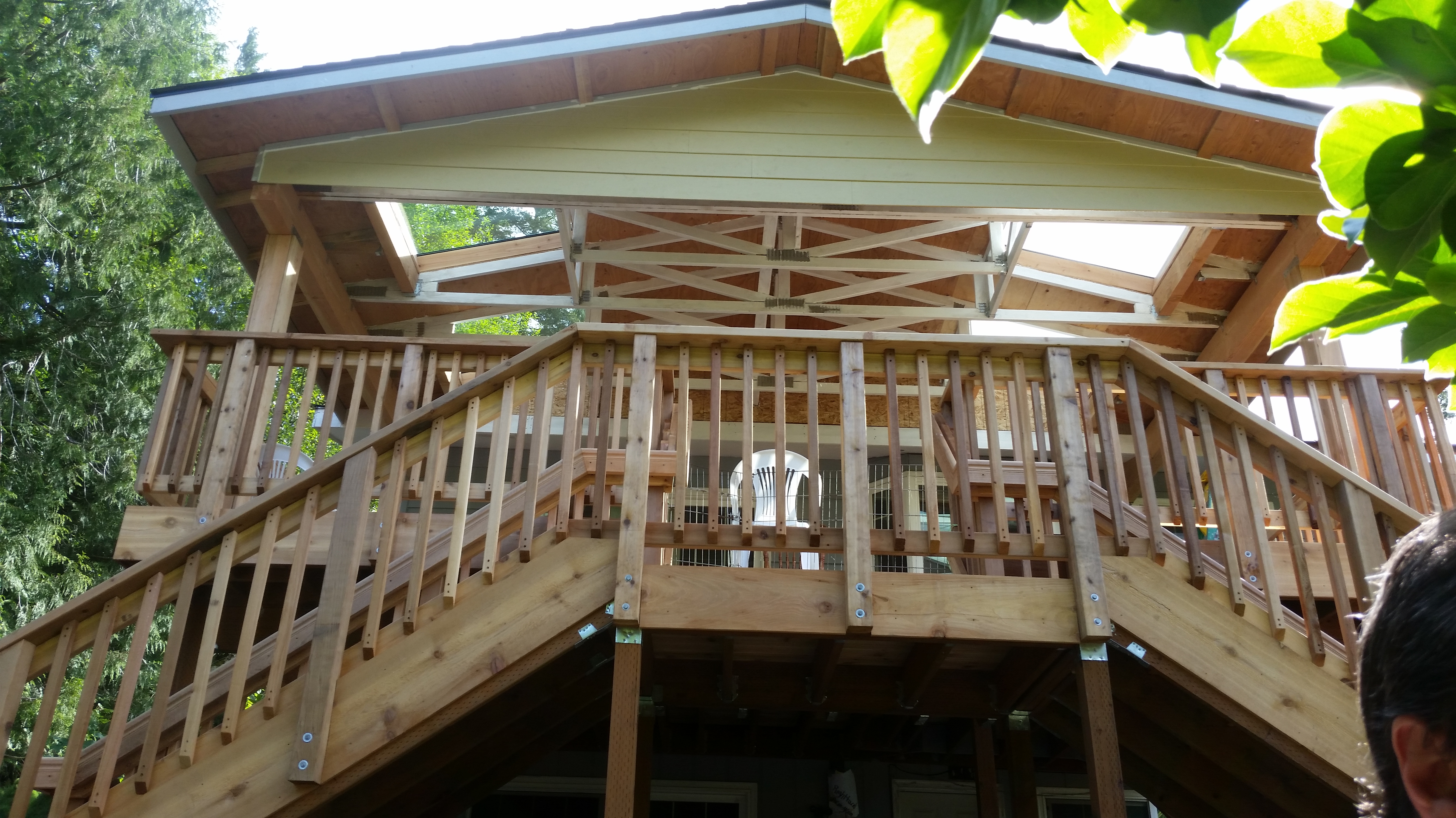 2nd Story Deck & Cover Progression pictures