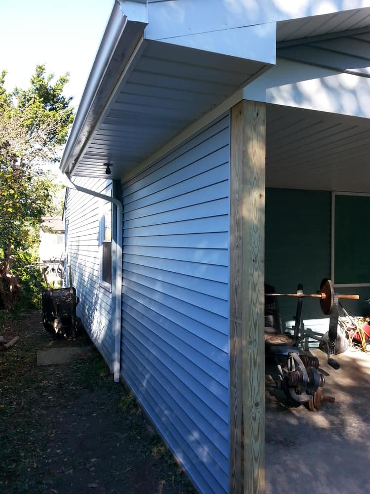 A covered patio we built.