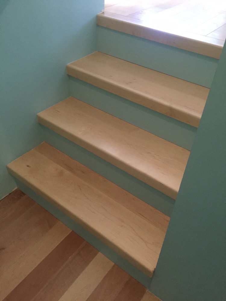 Maple stairs, floor
