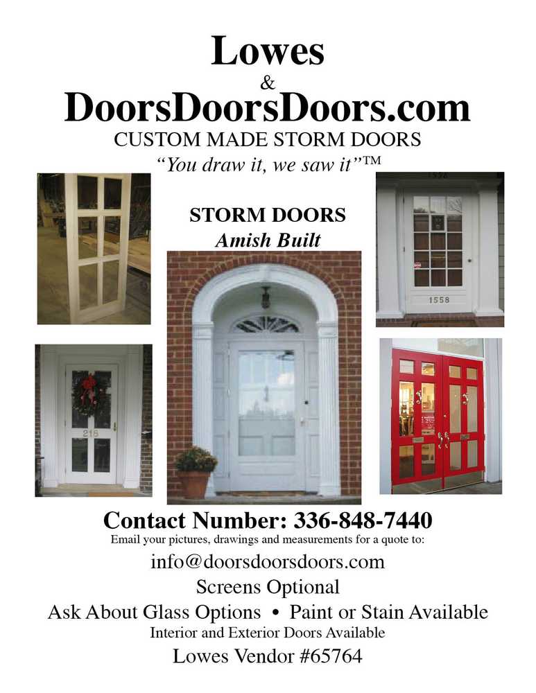 Photo(s) from www.doorsdoorsdoors.com & AMISH CUSTOM DOORS.COM