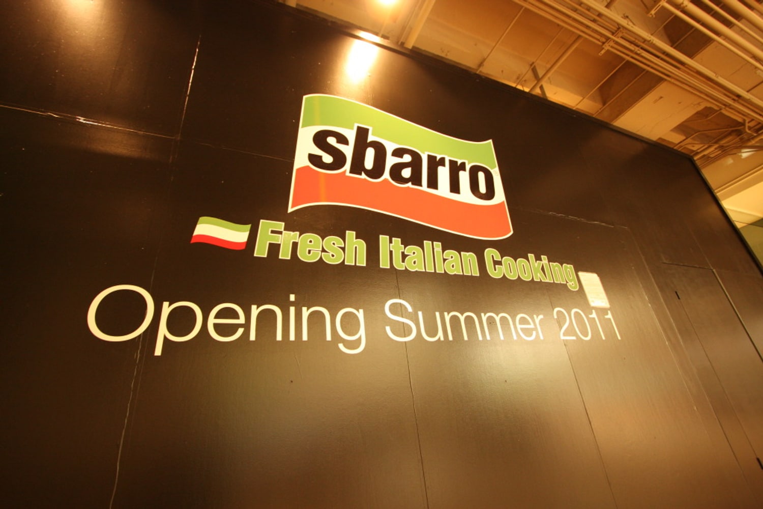 Metal Framing at Sbarro
