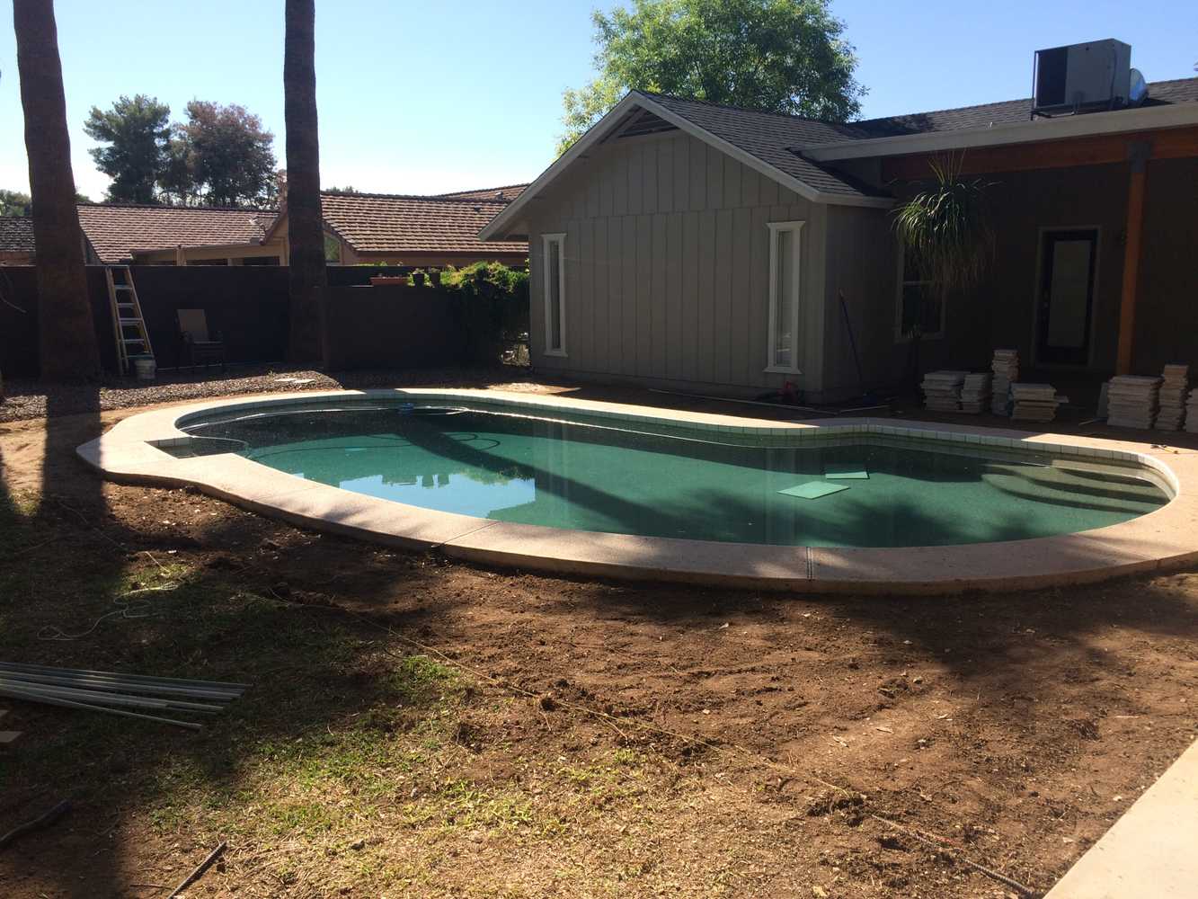 Before and After Complete backyard finishes - Gilbert/Mesa