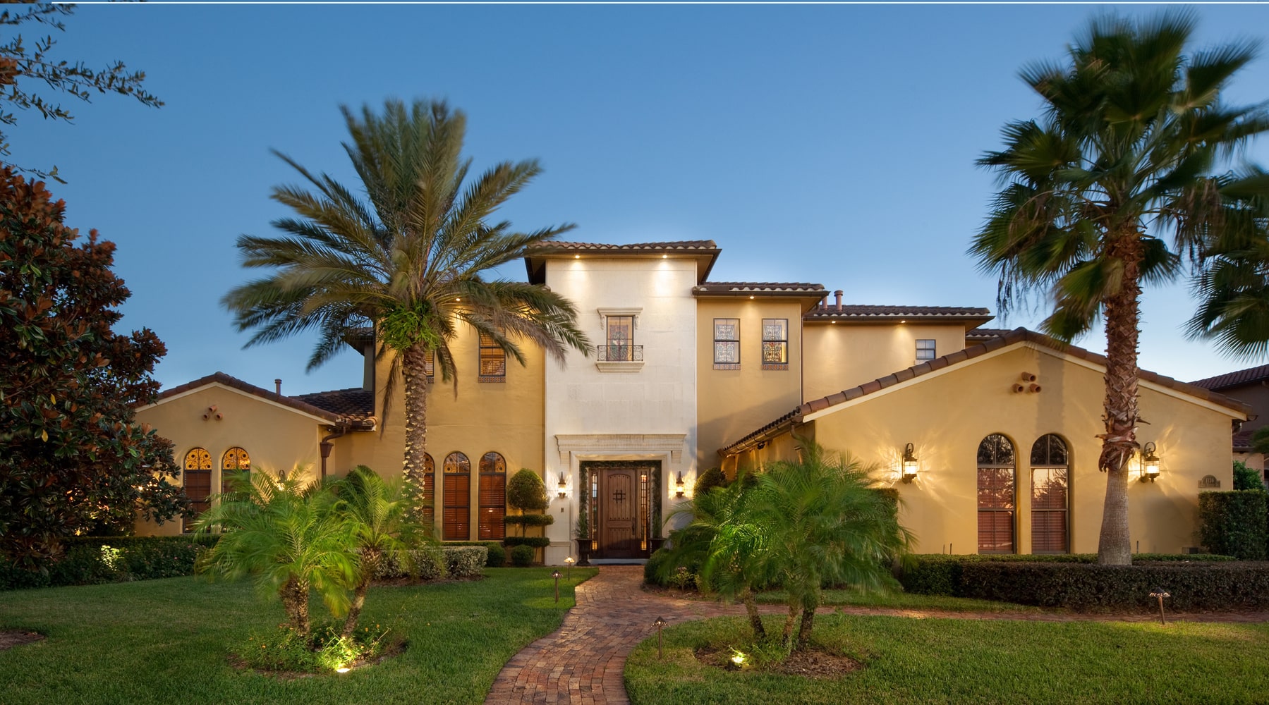 Mediterranean Style Lakefront Windermere Residence