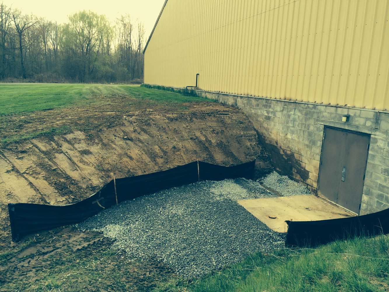 Widening entrance for a new garage door install