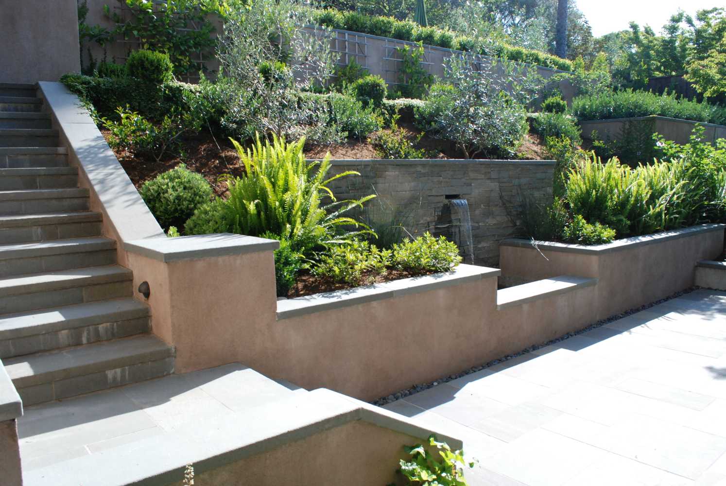 Addition and Retaining Walls for Marin County Home
