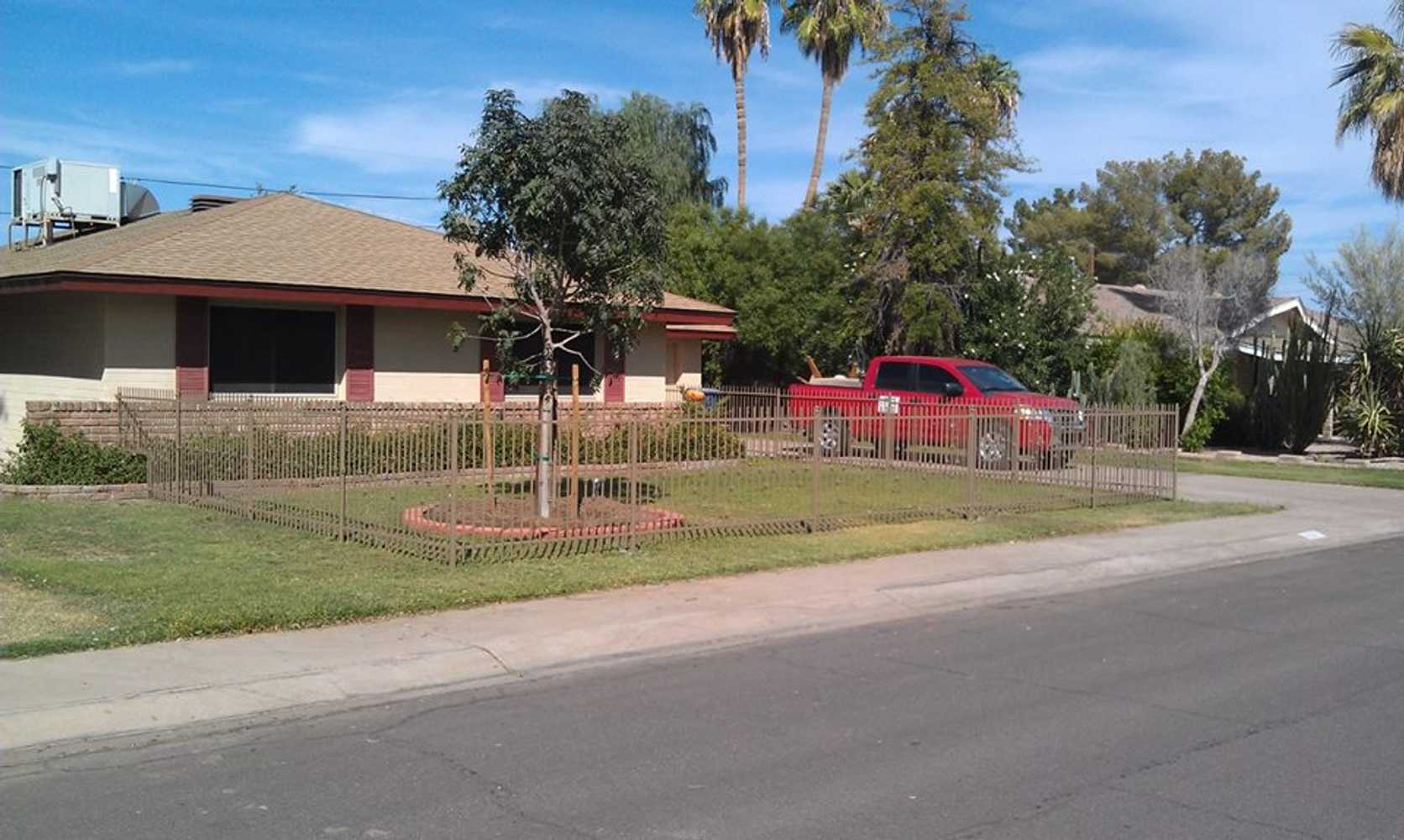 Front Perimeter Fence with Custom walk through gate