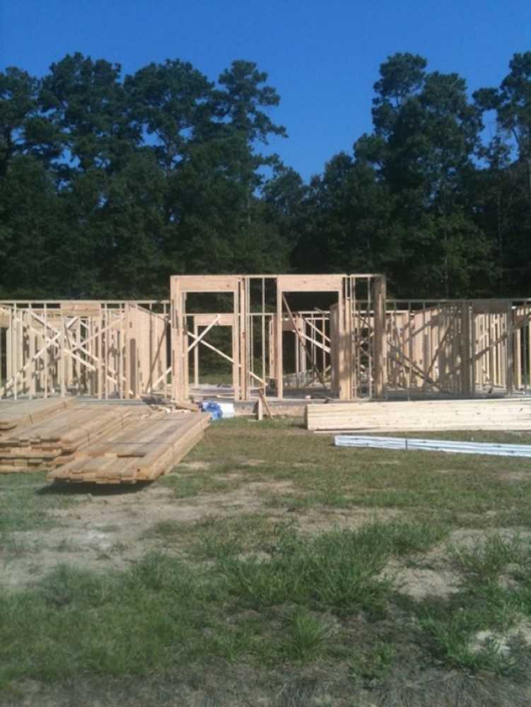 Framing on the Guillory home